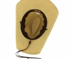 Men Betty - Tropical Trends Natural 100% Toyo Straw Western Hat