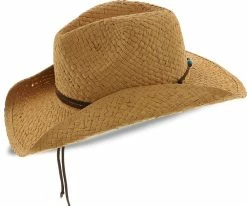 Men Betty - Tropical Trends Natural 100% Toyo Straw Western Hat