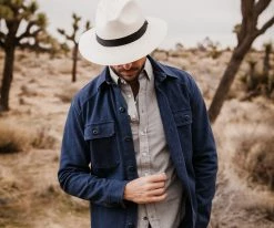 Men Gulfport - Stetson Shantung Straw Fedora Hat - TSGULF