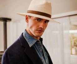 Sundowner - Stetson Hemp Braid Straw Fedora Hat - TSSDWN Men