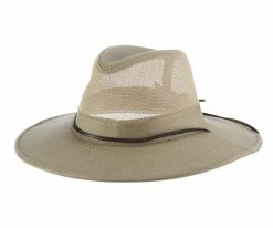 Dorfman Pacific Brushed Twill Safari Hat Men