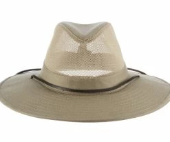 Dorfman Pacific Brushed Twill Safari Hat Men
