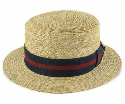 Men Classic - Walrus Hats Natural Straw Boater Hat - H7005