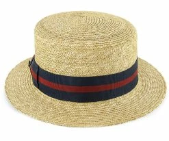 Men Classic - Walrus Hats Natural Straw Boater Hat - H7005