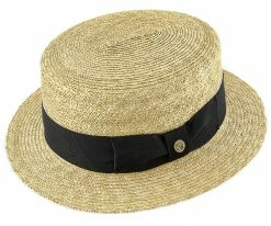 Men Voyage - Walrus Hats Natural Straw Boater Hat - H7006