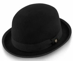 The Legend - Walrus Hats Black Wool Felt Bowler Hat - H7003 Men