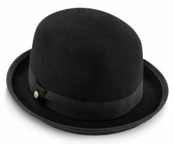 The Legend - Walrus Hats Black Wool Felt Bowler Hat - H7003 Men