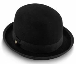 The Legend - Walrus Hats Black Wool Felt Bowler Hat - H7003 Men