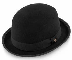 The Legend - Walrus Hats Black Wool Felt Bowler Hat - H7003 Men