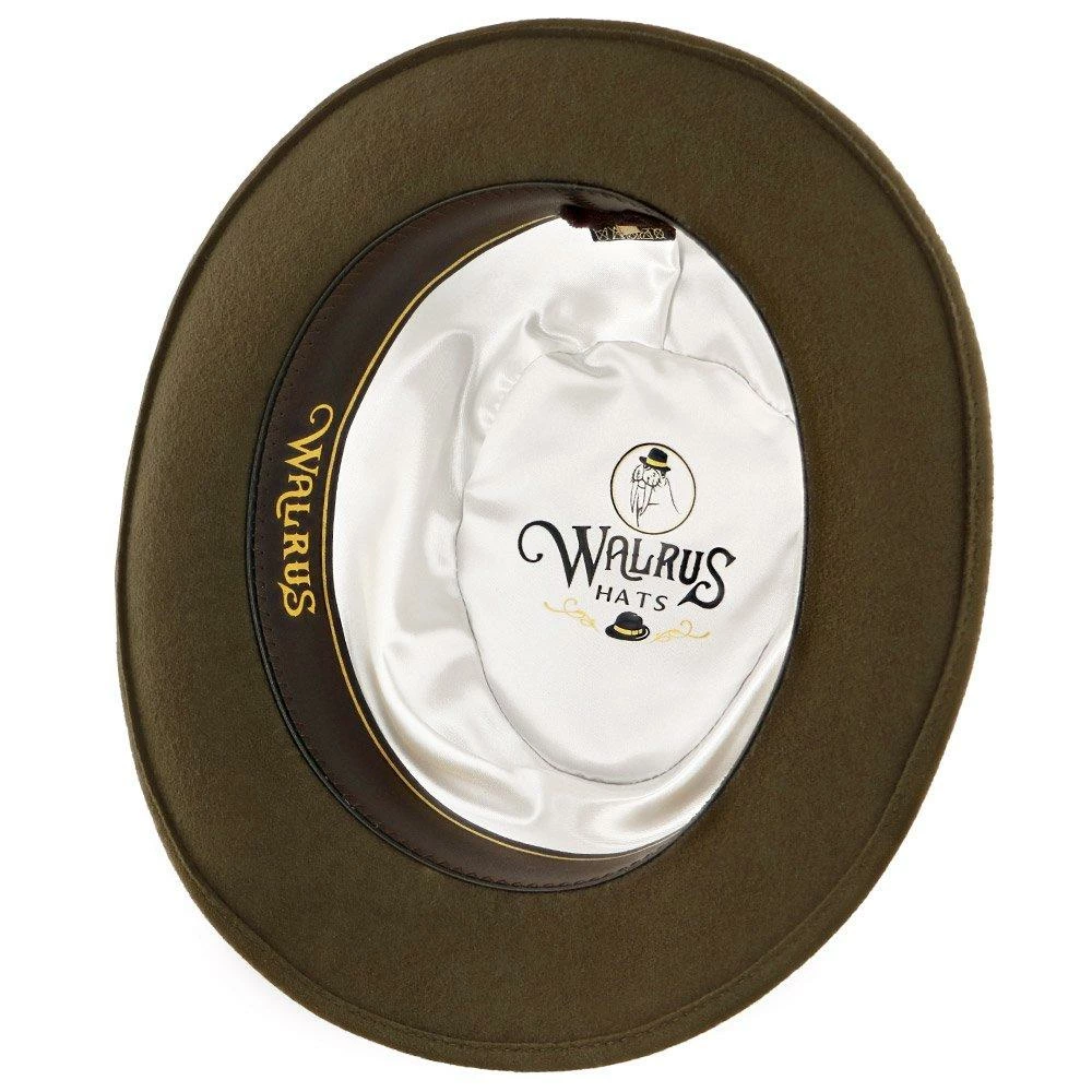 New ๐ Walrus Hats Compass - Walrus Hat Diamond Crown Wool Felt Fedora Hat ๐ 49 Walrus Hats Compass - Walrus Hat Diamond Crown Wool Felt Fedora Hat