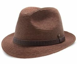 Driftwood - Walrus Hats Brown Paper Braid Straw Fedora Hat
