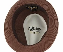 Driftwood - Walrus Hats Brown Paper Braid Straw Fedora Hat