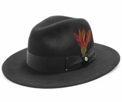 Men Empire - Walrus Hats Grey Wool Felt Fedora Hat - H7001