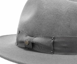 Men Empire - Walrus Hats Grey Wool Felt Fedora Hat - H7001
