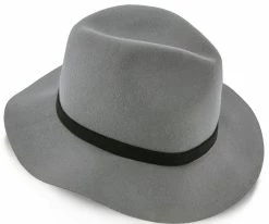 Cheap ๐ Endeavour - Walrus Hats Grey Wool Felt Fedora Hat - H7007 โจ 22 Endeavour - Walrus Hats Grey Wool Felt Fedora Hat - H7007