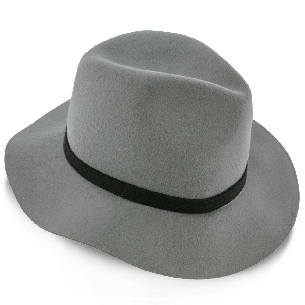 Cheap ๐ Endeavour - Walrus Hats Grey Wool Felt Fedora Hat - H7007 โจ 7 Endeavour - Walrus Hats Grey Wool Felt Fedora Hat - H7007