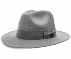 Men Empire - Walrus Hats Grey Wool Felt Fedora Hat - H7001