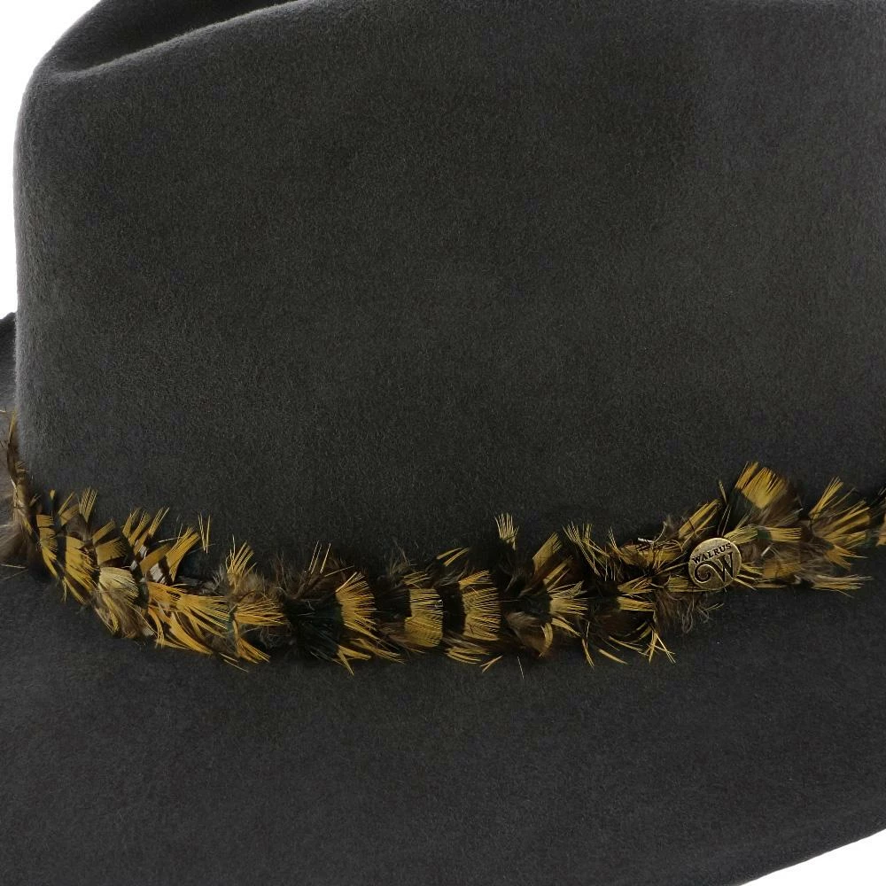 Outlet ๐ Men Messenger - Walrus Hats Grey Center Dent Wool Felt Fedora Hat ๐ 6 Men Messenger - Walrus Hats Grey Center Dent Wool Felt Fedora Hat