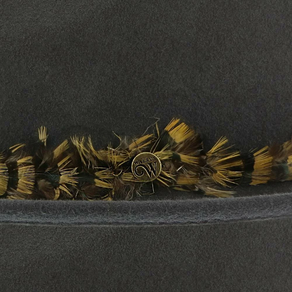 Outlet ๐ Men Messenger - Walrus Hats Grey Center Dent Wool Felt Fedora Hat ๐ 7 Men Messenger - Walrus Hats Grey Center Dent Wool Felt Fedora Hat