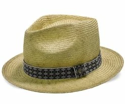 Midnight Luxe - Walrus Hats Natural Sisal Straw Fedora Childs Hat