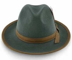 Pinnacle - Walrus Hats Sage Wool Felt Fedora Hat - H7022