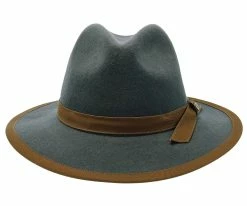 Pinnacle - Walrus Hats Sage Wool Felt Fedora Hat - H7022