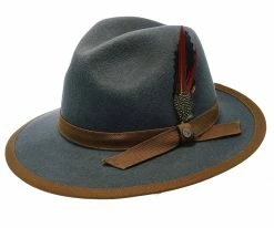 Pinnacle - Walrus Hats Sage Wool Felt Fedora Hat - H7022