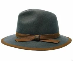 Pinnacle - Walrus Hats Sage Wool Felt Fedora Hat - H7022