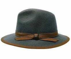 Pinnacle - Walrus Hats Sage Wool Felt Fedora Hat - H7022
