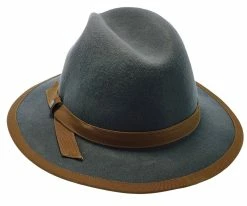 Pinnacle - Walrus Hats Sage Wool Felt Fedora Hat - H7022