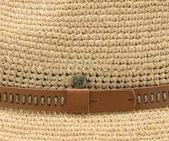 Cast Away - Walrus Hats Crocheted Raffia Straw Fedora Hat W/ Band