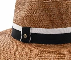 Men South Beach - Walrus Hats Natural Raffia Straw Fedora Hat