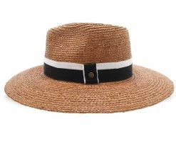 Men South Beach - Walrus Hats Natural Raffia Straw Fedora Hat