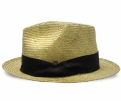 Men Midnight Luxe - Walrus Hats Sisal Straw Fedora Hat W/ Band
