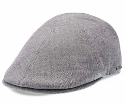 Men Walrus Hats Luxe Checkmate Duckbill Flat Cap