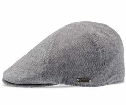 Men Walrus Hats Luxe Checkmate Duckbill Flat Cap