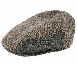 Men Tribeca - Walrus Hats Grey Tweed Patchwork Ivy Cap