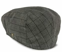 Men Director - Walrus Hats Grey Plaid Polyester Ivy Cap