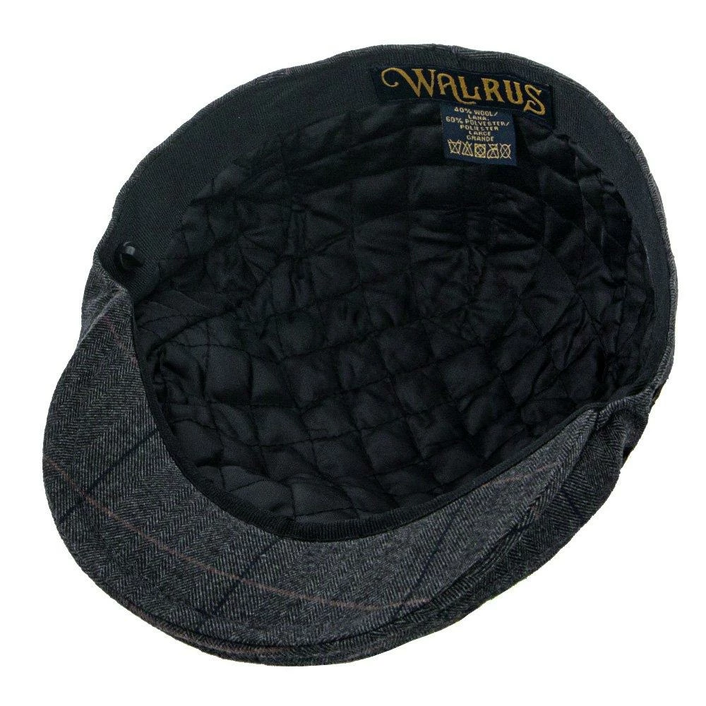 Buy โจ Walrus Hats Main Street - Walrus Grey Tweed Plaid Herringbone Ivy Cap Men ๐ 11 Walrus Hats Main Street - Walrus Grey Tweed Plaid Herringbone Ivy Cap Men