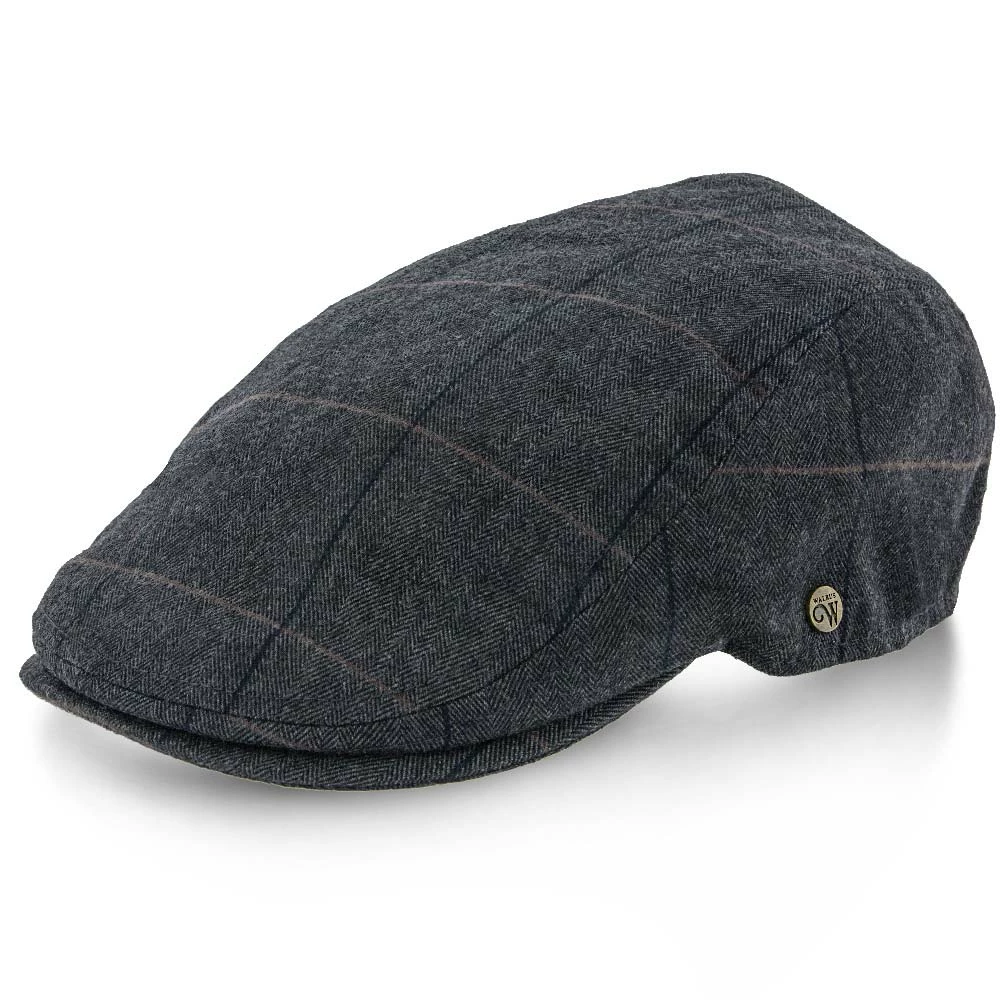 Buy โจ Walrus Hats Main Street - Walrus Grey Tweed Plaid Herringbone Ivy Cap Men ๐ 3 Walrus Hats Main Street - Walrus Grey Tweed Plaid Herringbone Ivy Cap Men
