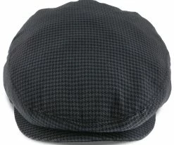 Men The Blazer - Walrus Hats Navy/Green Houndstooth Polyester Ivy Cap