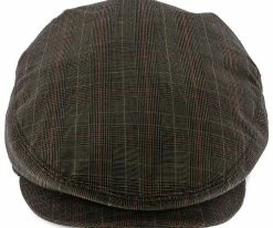 Men The Fairway - Walrus Hats Brown/Red Plaid Polyester Ivy Cap