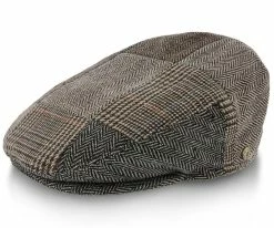 Men Tribeca - Walrus Hats Grey Tweed Patchwork Ivy Cap