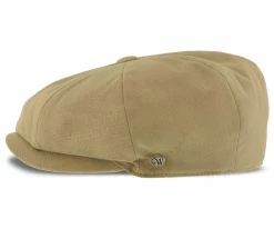 Beckham - Walrus Hats Tan Cotton 8 Panel Newsboy Cap