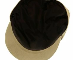 Beckham - Walrus Hats Tan Cotton 8 Panel Newsboy Cap