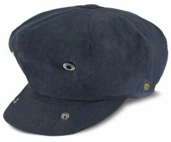 Denim Eight - Walrus Hats Navy Cotton 8 Panel Newsboy Cap Men