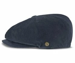 Denim Eight - Walrus Hats Navy Cotton 8 Panel Newsboy Cap Men