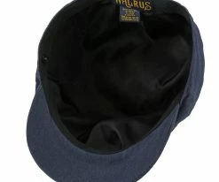 Denim Eight - Walrus Hats Navy Cotton 8 Panel Newsboy Cap Men