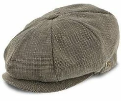 Men Textbook - Walrus Hats Sage/Grey Polyester 8 Panel Newsboy Cap