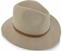 Women Big Sur - Walrus Hats Dark Brown Wool Felt Safari Hat